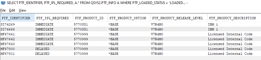 Load and Apply PTFs without Image Catalog or FTP using ACS. Run CL with ...